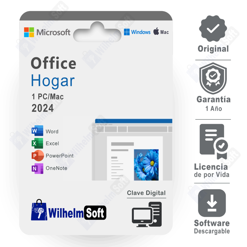 Microsoft Office Hogar 2024 1 PC